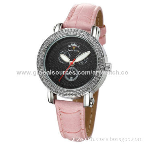 New Fashion Women's Watch with Illusion Big Face, Alloy Case